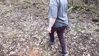 Barefeet tit slapping in nature