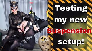 Training Zero Femdom Suspension Bondage Demo! Predicament Submissive Humiliation Real Homemade Amateur Wife MILF Spanking BDSM